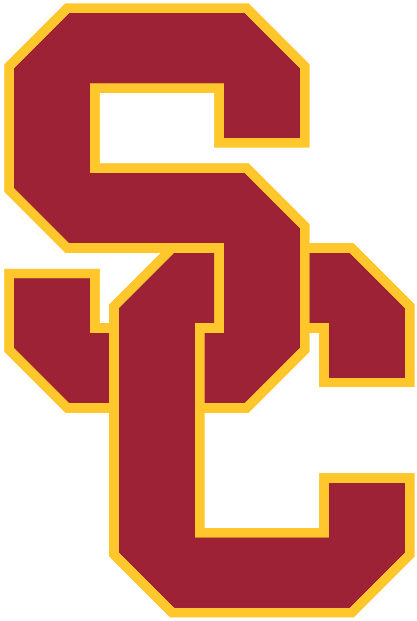 USC and the LA Coliseum logo
